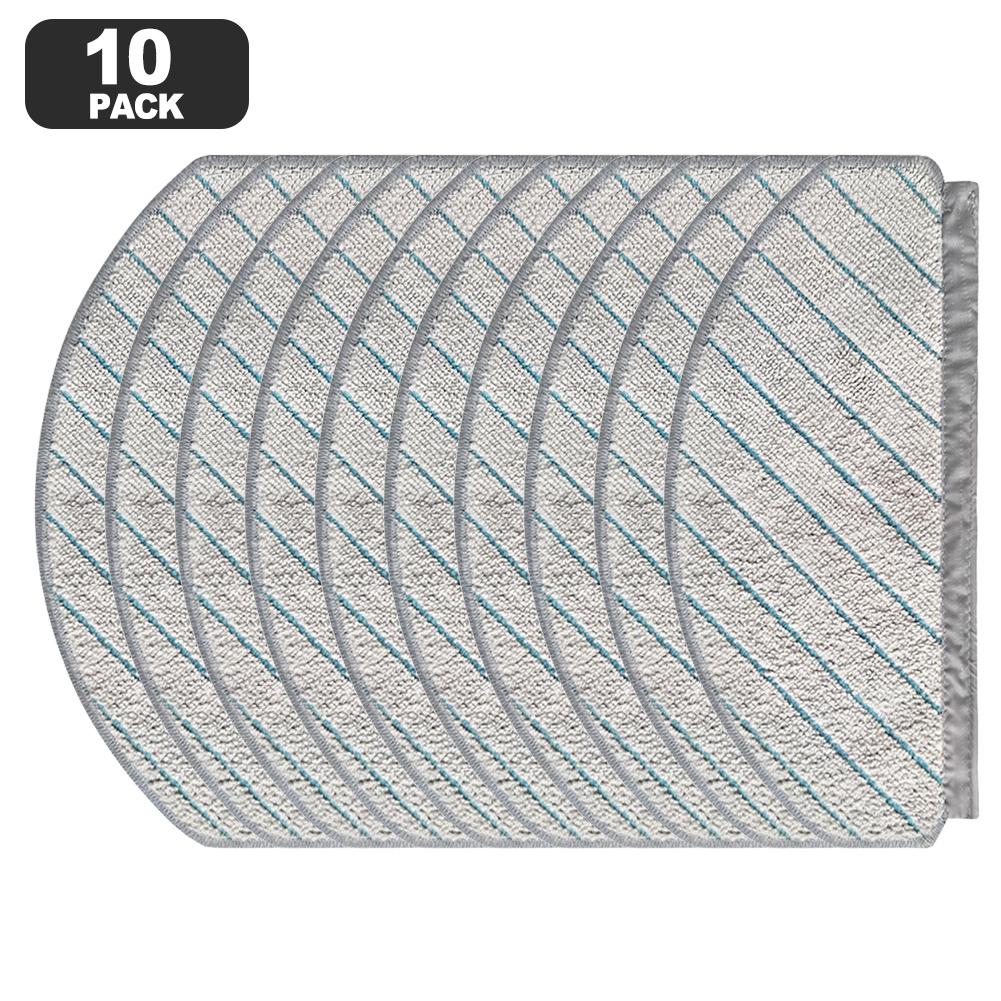 Pack of Washable Reusable Mop Cloths for Bosch For Spotless + BCRD1W / BCRD2W Microfiber Replacement Set 4 Pack 10 Pack