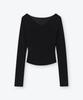 Weseuken Drapery Slit Long Sleeve (Black)