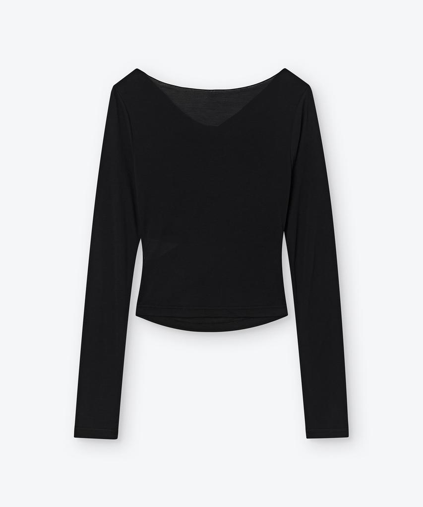Weseuken Drapery Slit Long Sleeve (Black)