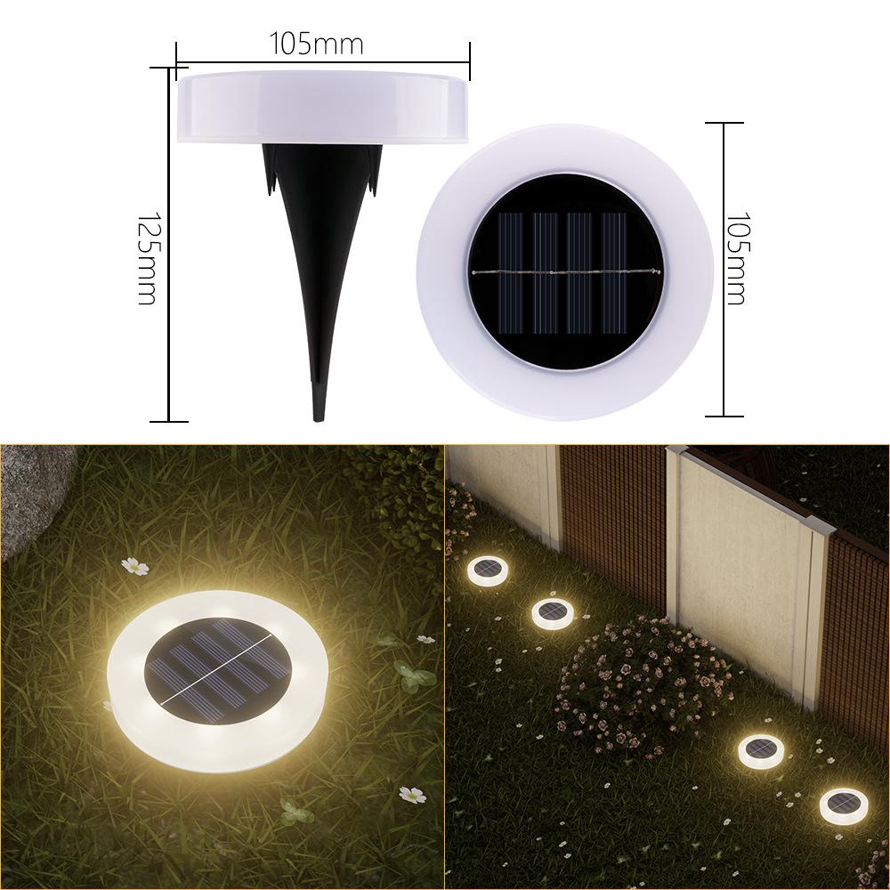 Solar Waterproof Ground Lamp for Garden, Courtyard, Villa, and Landscape Decoration.