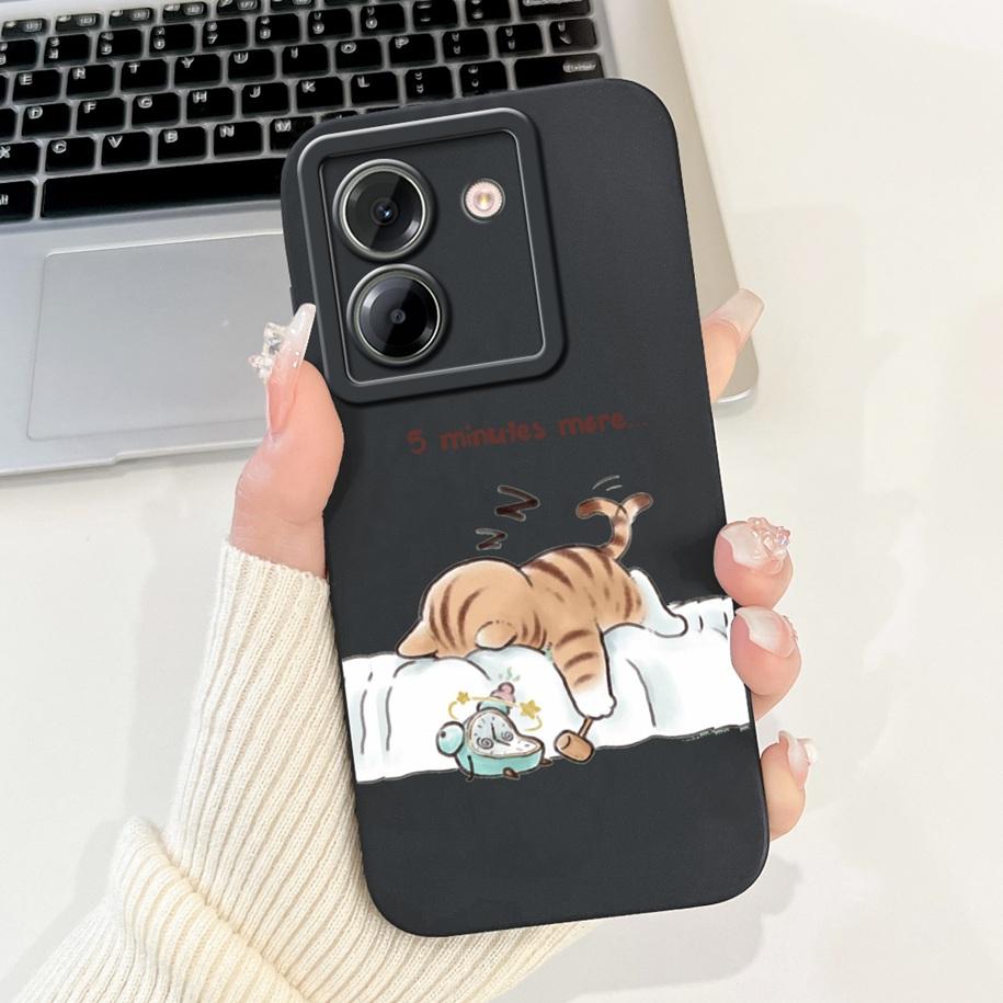 For Xiaomi Poco M7 Pro 5G Case Popular Flower Rabbit Duck Soft Liquid Silicone Cover For Xiaomi Poco M7Pro Capa 2409FPCC4G Coque