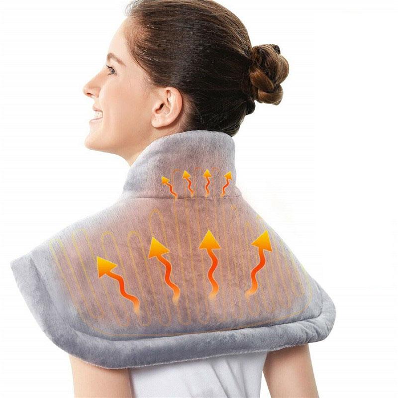 Moist Neck Shoulder Back Warmer Winter Electric Heating Pad Heating Pad Pain Relief Heat Therapy Temperature Controller EU US