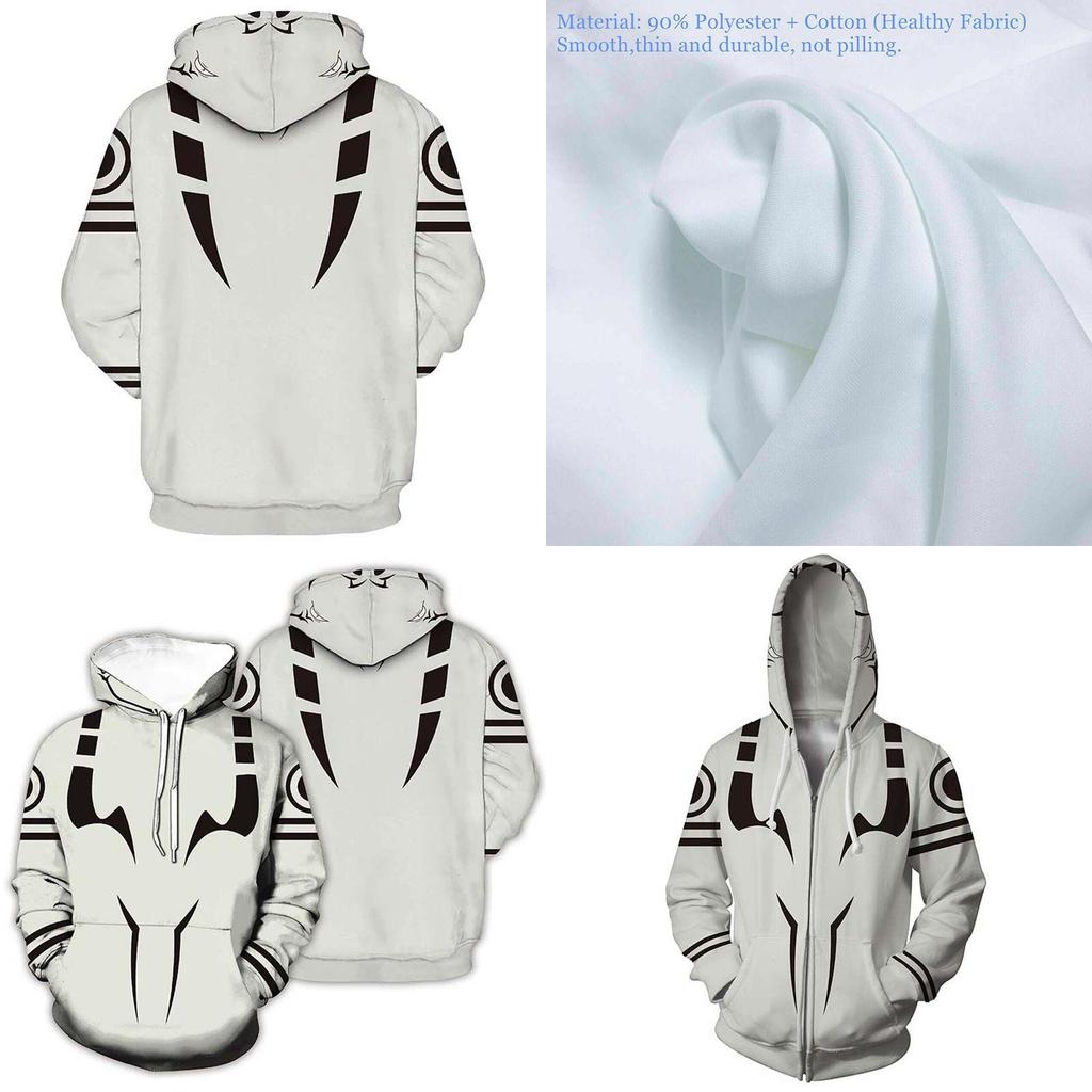 Stilvolle Jujutsu Kaisen Hoodies für Herren mit lebhaftem 3D-Druckdesign