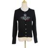 Women's Saturn Embroidery Slim Fit Long Sleeve Linen Cardigan - Versatile Spring/Autumn Knitwear