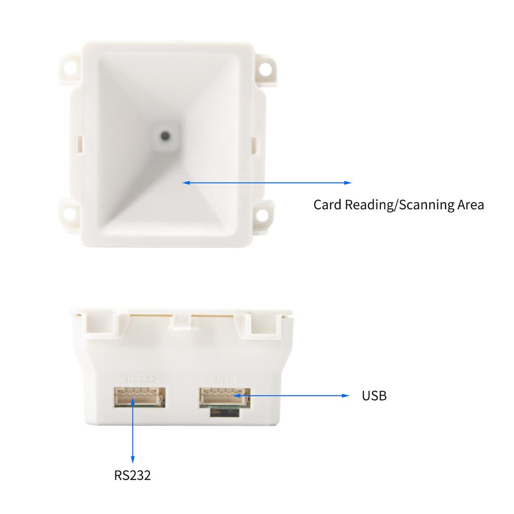 Embedded 1D 2D Barcode Scanner QR Bar Code Reader Module Scanner USB Connection for Gate Machine