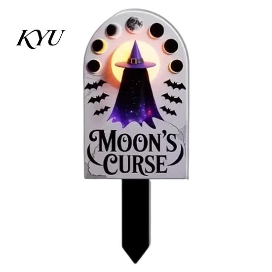 Easy Install Ground Stakes Halloween Stake Garden Art, Decorative Acrylic Yard Sculpture, Waterproof Seasonal Decor Sign, Weather Resistant