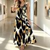 Summer Sleeveless Leopard Print A-Line Maxi Dress Loose Fit,Comfortable Fabric,Versatile for Daily Casual Wear & Travel Photos