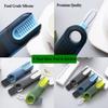 3 In 1 Bottle Gap Cleaner Brush Multifunctional Cup Cleaning Brushes Water Bottles Clean Tool Mini Silicone U-shaped Brush