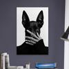Dobermann Poster Zwart-Wit Luxe Mode Print Tiener Meisje Kamer Decoratie Coole Hond Canvas Schilderij Slaapkamer Decoratie