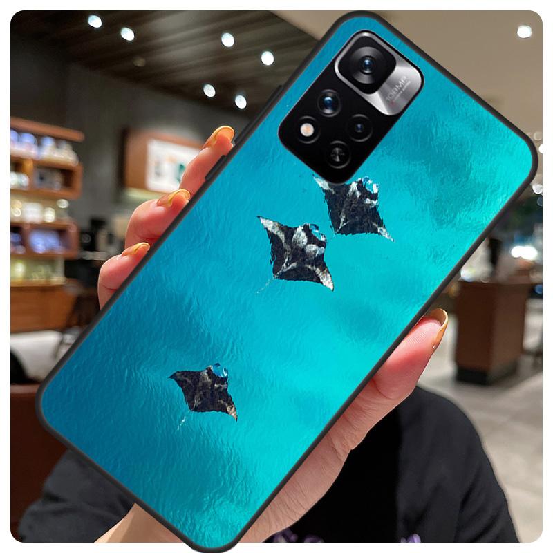 Animal Manta Ray Phone Case For Xiaomi Redmi Note 12 11 8 9 10 Pro 9S 10S 11S 12S Redmi 9 10 12 C 10A Cover