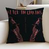 Grunge AAlice In ChainsS Cushion Cover Breathable and Skinfriendly Linen Pillowcase Square Removable and Washable Cushion