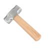 Multipurpose Shock Resistant Compact Hammer With Rustproof Head And Reinforced Wooden Grip For Workshop Precise Work