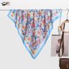Women's Versatile Faux Silk Graffiti Scarf - Spring/Summer, Multi-Functional Hair Band or Waistband