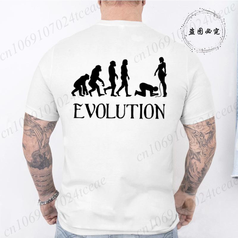 T-Shirts for Men Women Summer Fashion Loose Tee Shirt Clothes O Neck Short Sleeve T Shirt Clothing Funny BDSM Evolution T-Shirts