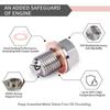 M12 M14 M16 Magnetic Oil Drain Plug Stainless Steel Sump Drain Screw Nut Bolt with Copper Crush Washer Auto Accessories Oil Drain Plugs 3