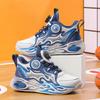 Children's sports shoes Spring and Autumn 2025 new rotating buckle trend flame sole shock absorption older children's basketball shoes factory