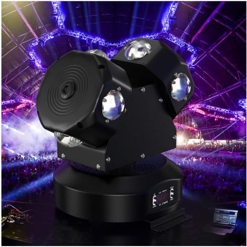Bruce & Shark 120W 8-LED Moving Stage Light, High Brightness, Party Light, Disco Light, DMX Mode, 13 Channels, AC95V-235V, Disco Light for Performance