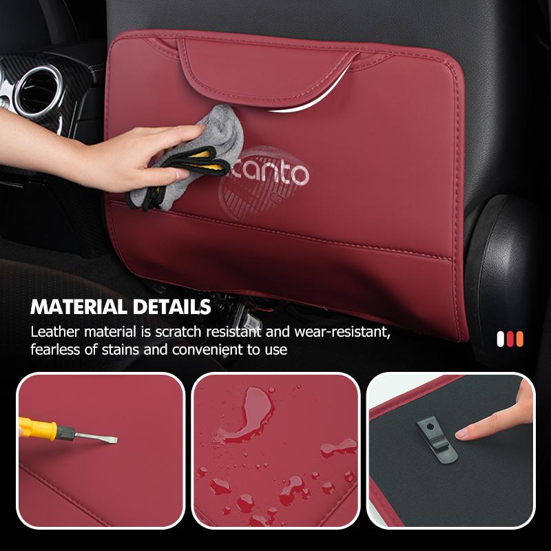 For KIA Anti-Scratch Car Seat Back Anti Kick Pad Child Protective Cover Mat Picanto 2008 2012 2017 2018 2019