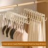 Dual-Sided Multi-Layer Clothes and Underwear Rack with Double-Row Hooks