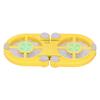 Folding USB Laptop Cooling Pad Double Fans 500RPM-2500RPM Low Noise for NotebookYellow