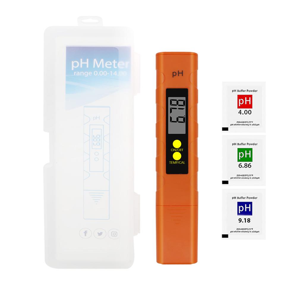 Digital PH Meter Acidity Tester Accuracy 0.01 Water Quality Test Purity Monitor 0.01 PH Detector for Aquarium Wine Urine
