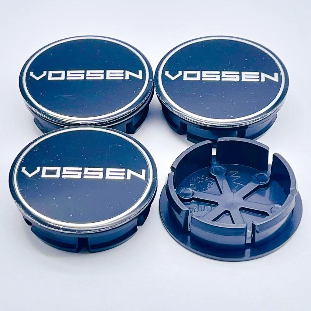 4 Stück/Los 50MM VOSSEN Auto Radnabenkappen Radnabenabdeckung Dekoration Auto Styling Felgennabenkappe