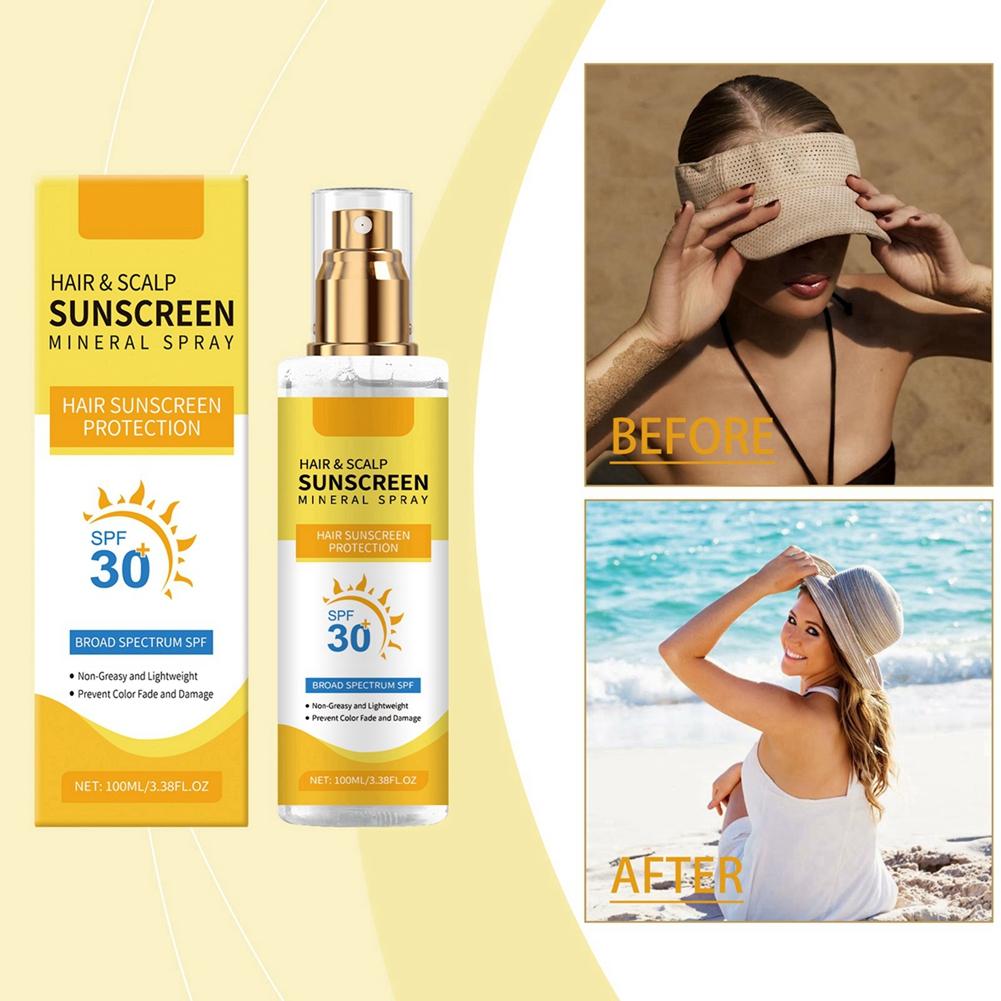 Hair & Scalp Sunscreen Mineral Spray Hair Sunscreen Protection
