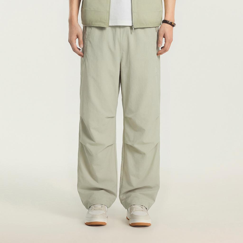 Li Ning Sports Lifestyle Series Loose Logo Casual Pants Men bottoms AYKWC69-1