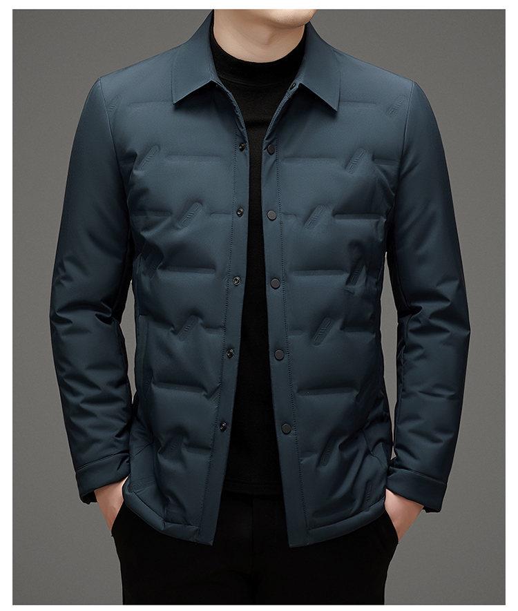 High-Quality Men's Down Jacket - Lightweight Lapel Design for Autumn & Winter
