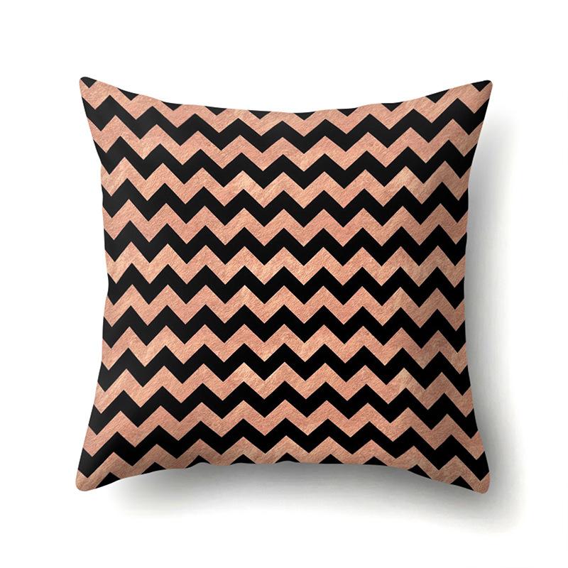 Polyester Pillow Case Automobile Decoration Home Printed Pillow Case Waist Cushion Cover Car Cushion Head Cushion Cover
