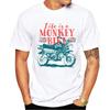 TEEHUB Funny Monkey Bike Men T-Shirt 3D Monkey Printed Cool T Shirts Short Sleeve Tshirts Harajuku Tee Fashion Streetwear