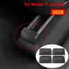 4pcs Rear Seat Slide Rail for Tesla Model Y Juniper 2025 LAUNCH Model 3 Highland 2024 Anti-Kick TPE Rubber Plug Protection Cover