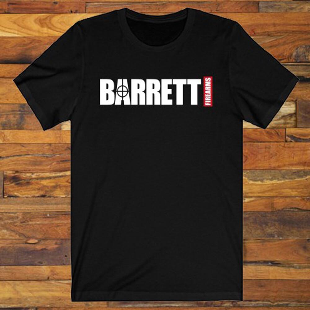 BARRETT Guns Firearms Men s Black T-Shirt S to 5XL Unisex T-Shirt XXL