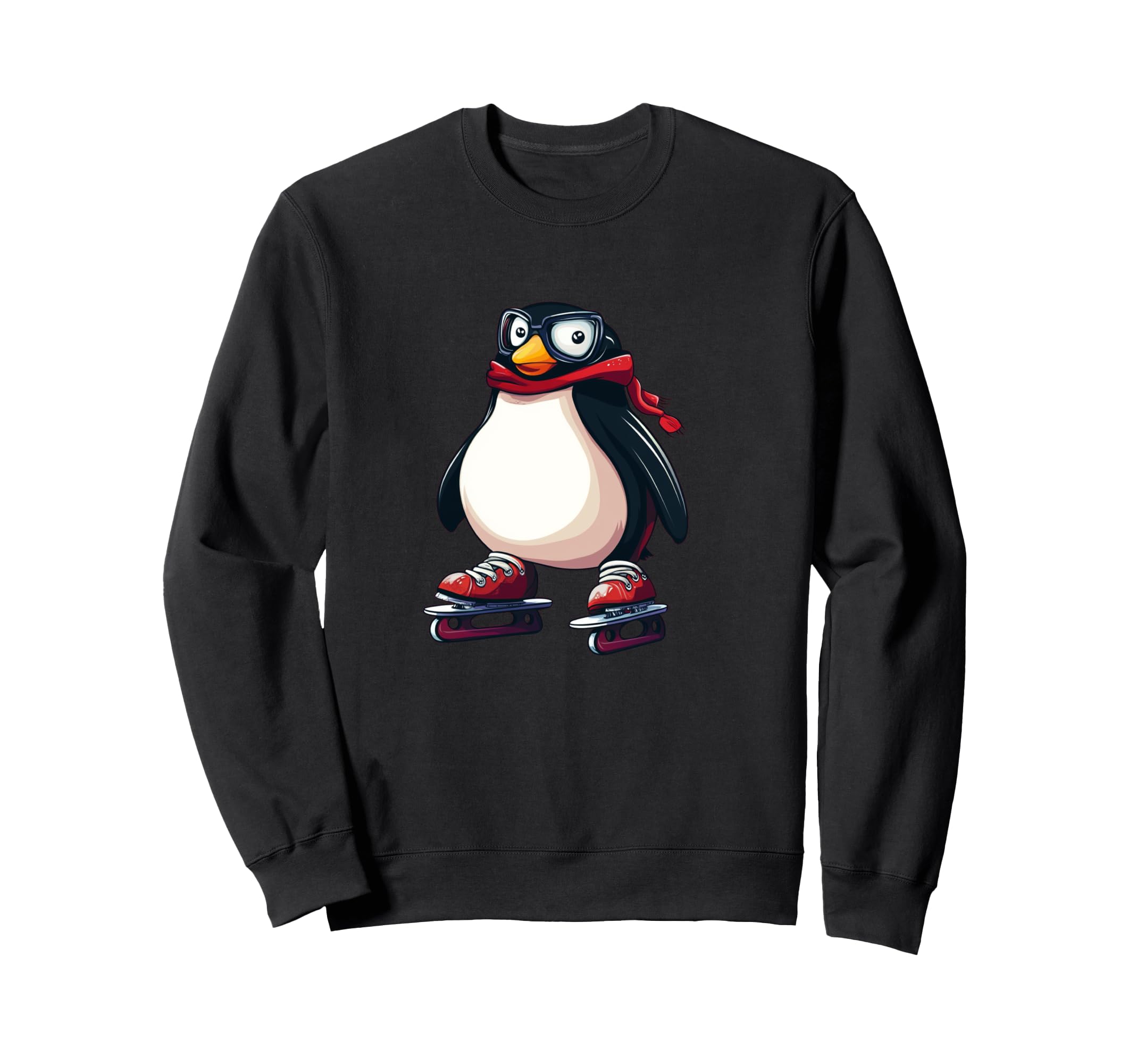 

A skating penguin charm perfect for winter fun on the Sweatshirt ice. чорний