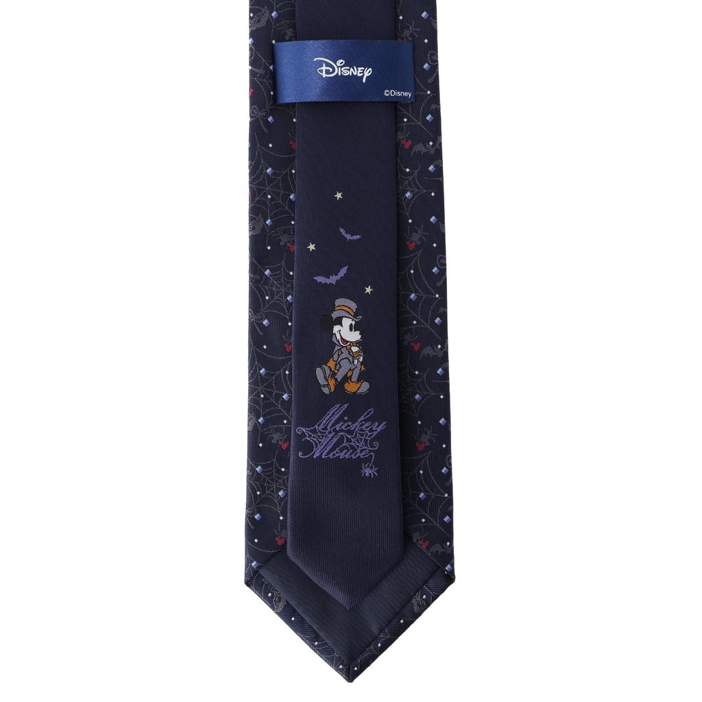 Disney Mickey Mouse Tie DNWW75454 Navy Blue Halloween Party Brand Tie Character Gift