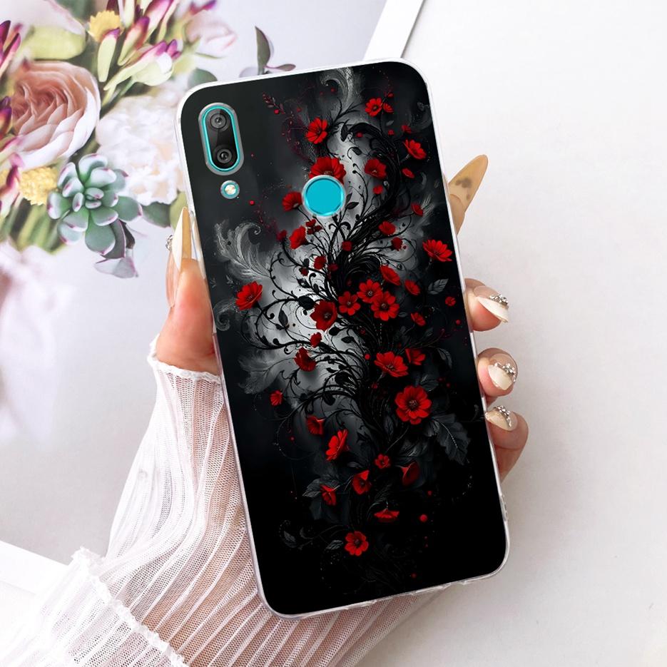 For Huawei Y7 Prime 2019 Case DUB-LX3 Cute Lion Fashion Painted Cover Soft Slim Phone Case For Huawei Y7 Pro 2019 Y 7 2019 Shell