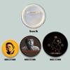 32/44/58mm Horror MoviesTinplate Pin Round Snap-in Brooches for Backpack Cothes Accessories Badge Hat Decoration Fans Gifts
