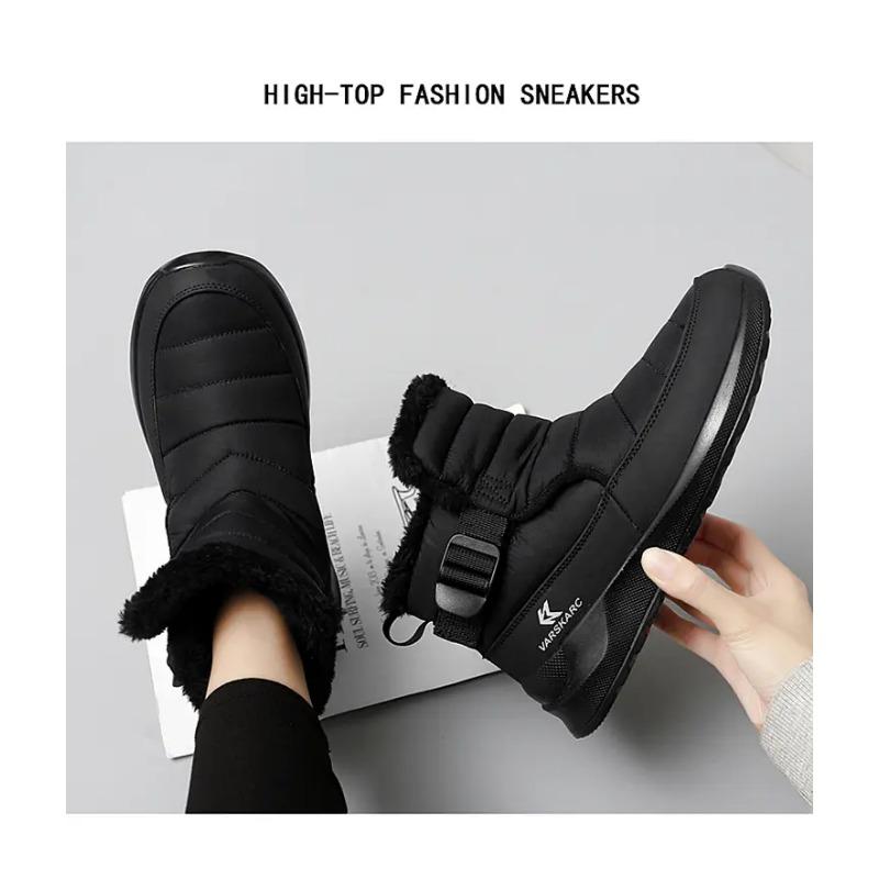 Winter Snow Boots Women New Fashion Cotton Shoes Plush Warm Casual Boots Non Slip Ankle Boots