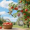 Bird Scare Devices 3D Mirror Round Wind Spinner 3D Mirror Bird Reflectors For Outdoor Garden Porch Patio Balcony Deck Window