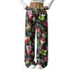 Damen Freizeithose mit lockerem Schnitt und Weihnachtsdruck