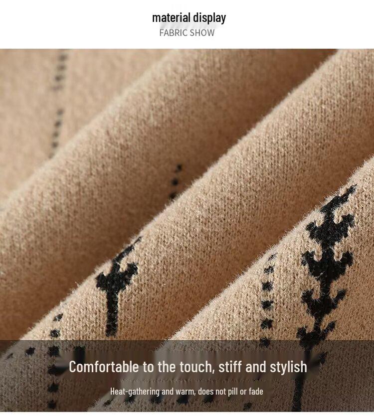 Men's Retro Japanese-Style Wool Knit Sweater - Round Neck, Loose Fit, Autumn/Winter Pullover.