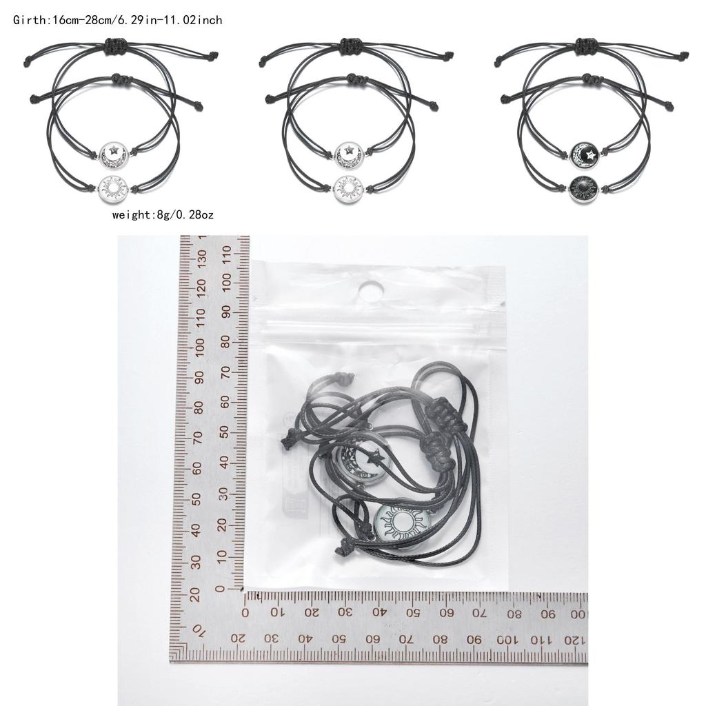 Moon And Sun Stone Beaded Bracelet With Electroplated Finish For Women Gift