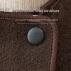 Datang Furen Women's Autumn Stand-Collar Thickened Wool-Blend Short Jacket