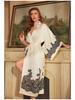 Women's Luxury Satin Long-Sleeve Bathrobe Collection - Spring Edition