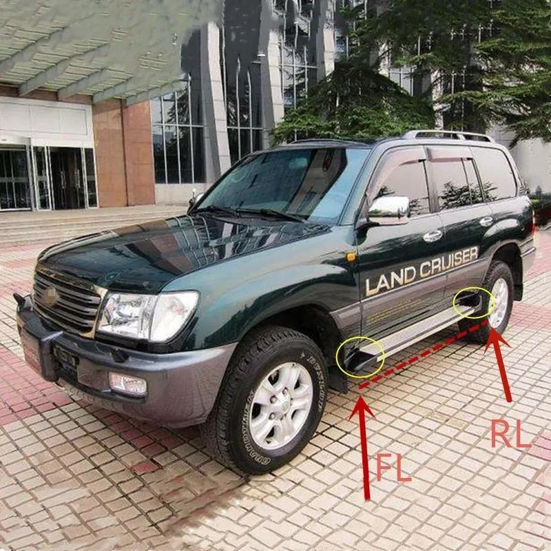 Car Running Board Side Step Bar Trim Cover Wrap Angle Cap for Toyota Land Cruiser LC100 1998 1999 2000 2001 2002 2003 -2006 2007