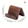 Multifunctional Solid Wood Phone Holder Front Desk Business Card Display Rack Creative Home Office Desktop Decoration