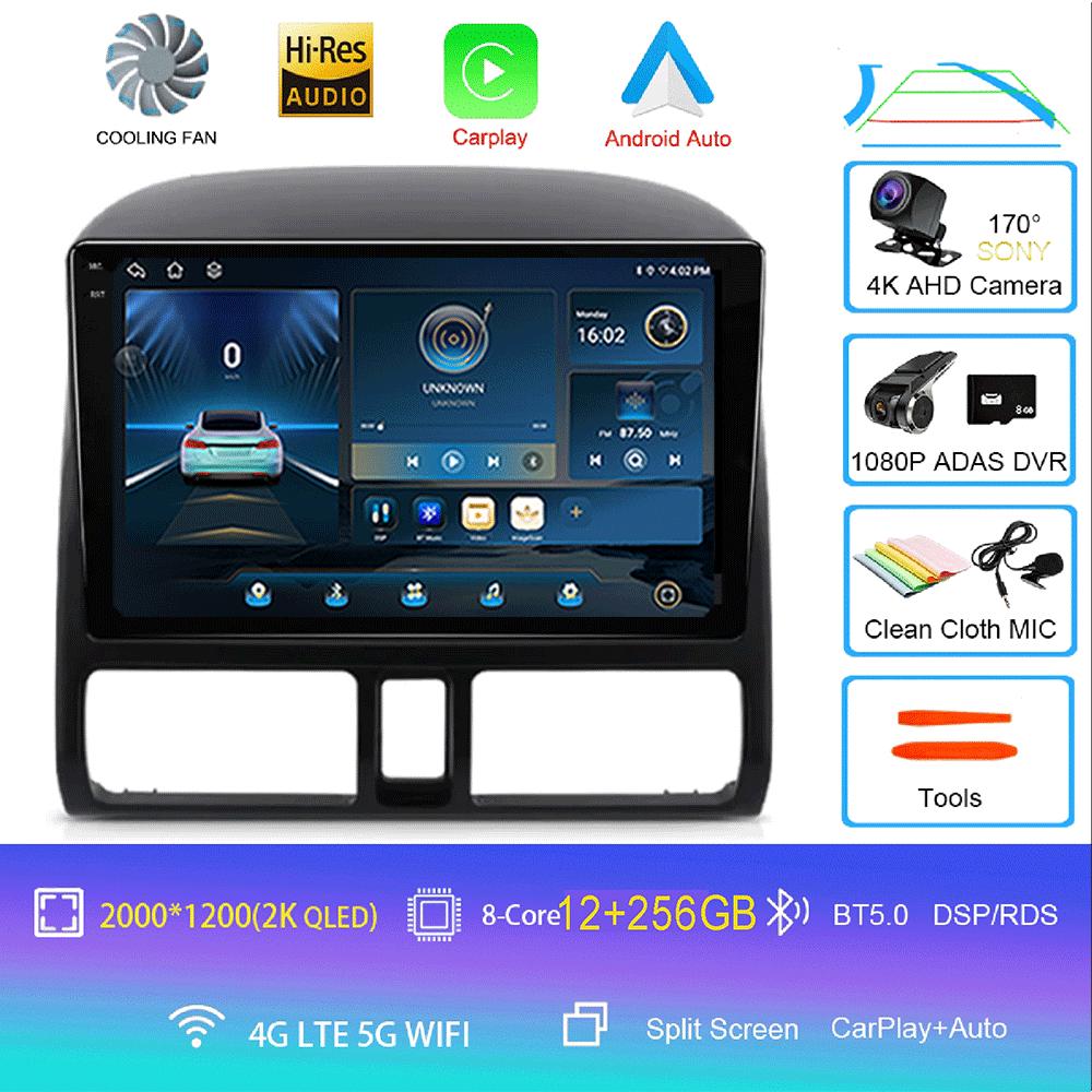 Android 14 Carplay Car Radio For Honda CRV CR-V 2001 - 2006 Multimedia Player GPS Navigation Head Unit 2din Stereo WIFI+4G