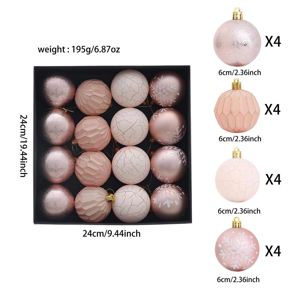 Luxury Snowflake Pattern Christmas Ball Gift Box - Multicolor Tree Ornaments