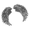 Metal Angel  Wall Decor with Lights Double Sided Warm Light Frosted Angel  Wall Sculptures