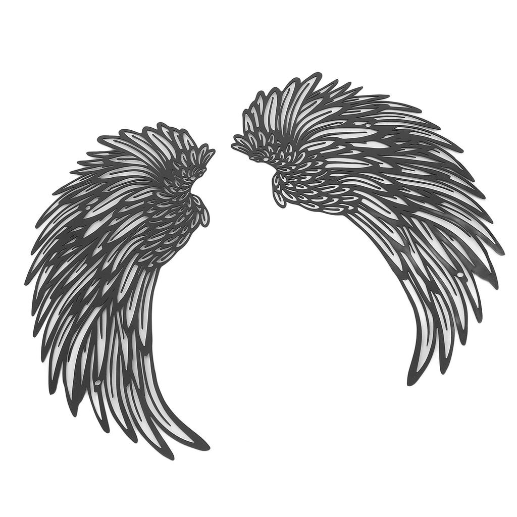 Metal Angel  Wall Decor with Lights Double Sided Warm Light Frosted Angel  Wall Sculptures